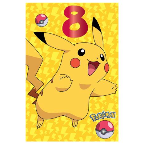 Pikachu Pokemon 8th Birthday Card £0.99